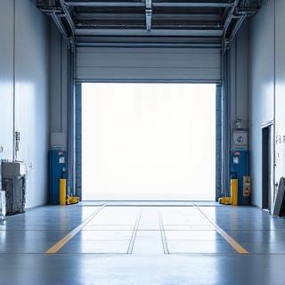 Clean loading dock area